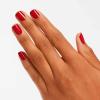 imageOPI Nail Lacquer Nail Polish  Opaque Dark Red Crme Chip Resistant Nail Polish  Vegan Fast Drying Streak FreeRed Hot Rio