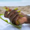 imageOPI Nail Lacquer Nail Polish  Opaque Light Green Crme Chip Resistant Nail Polish  Vegan Fast Drying Streak FreePearadise Cove