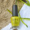 imageOPI Nail Lacquer Nail Polish  Opaque Light Green Crme Chip Resistant Nail Polish  Vegan Fast Drying Streak FreePearadise Cove