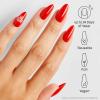 imageOPI xPRESSON Press on Nails  Long Almond Shape Nail Art  30 Count With Glue  Instant GelLike Salon Manicure  Hello Kitty Limited Edition CollectionBowtiful