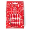 imageOPI xPRESSON Press on Nails  Long Almond Shape Nail Art  30 Count With Glue  Instant GelLike Salon Manicure  Hello Kitty Limited Edition CollectionBowtiful