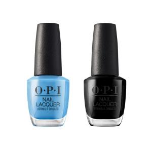 imageBundle of OPI Nail Lacquer No Room for the Blues  OPI Nail Lacquer Black Onyx Carolina 05 fl oz