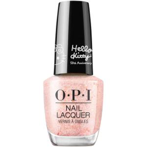 imageOPI Nail Lacquer Nail Polish  Opaque Crme Metallic Shimmer Chip Resistant Nail Polish  Hello Kitty Limited Edition CollectionBig Celebration