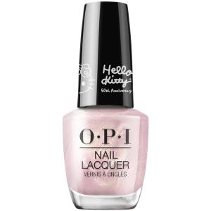 imageOPI Nail Lacquer Nail Polish  Opaque Crme Metallic Shimmer Chip Resistant Nail Polish  Hello Kitty Limited Edition CollectionLets Be Friends Forever