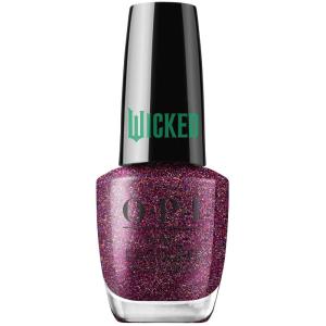 imageOPI Nail Lacquer Nail Polish  Opaque Crme Metallic Shimmer Chip Resistant Nail Polish  Wicked Limited Edition Holiday CollectionLets Rejoicify