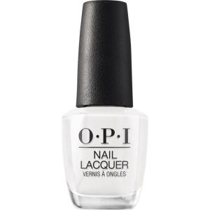imageOPI Nail Lacquer Nail Polish  Opaque Light White ampamp Gray Crme Chip Resistant Nail Polish  Vegan Fast Drying Streak FreeAlpine Snow