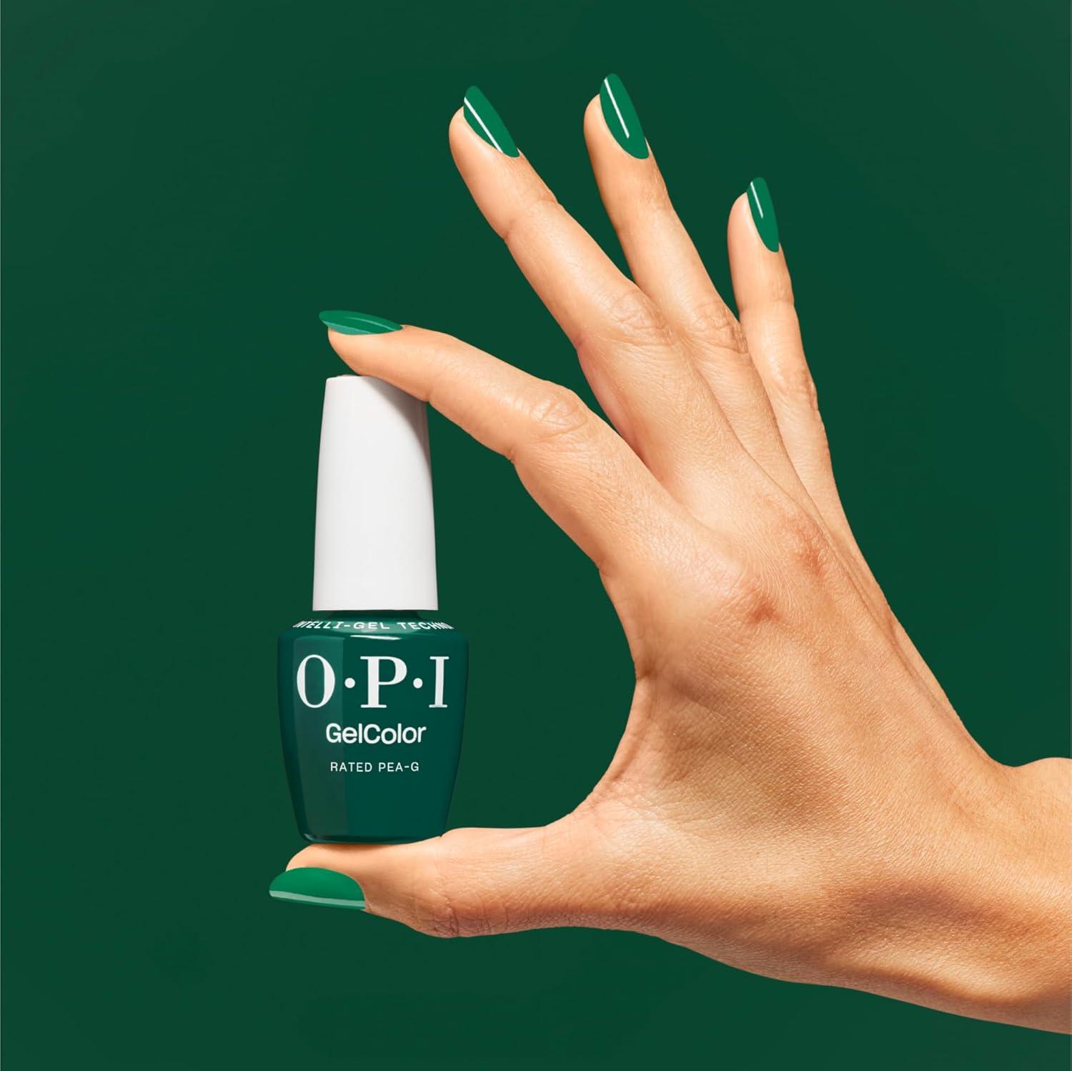 imageOPI GelColor Gel Nail Polish  Opaque Bright Crme UV Cure Gel Nail Polish  Vegan ampamp HEMA Free Long Lasting High ShineRated PeaG