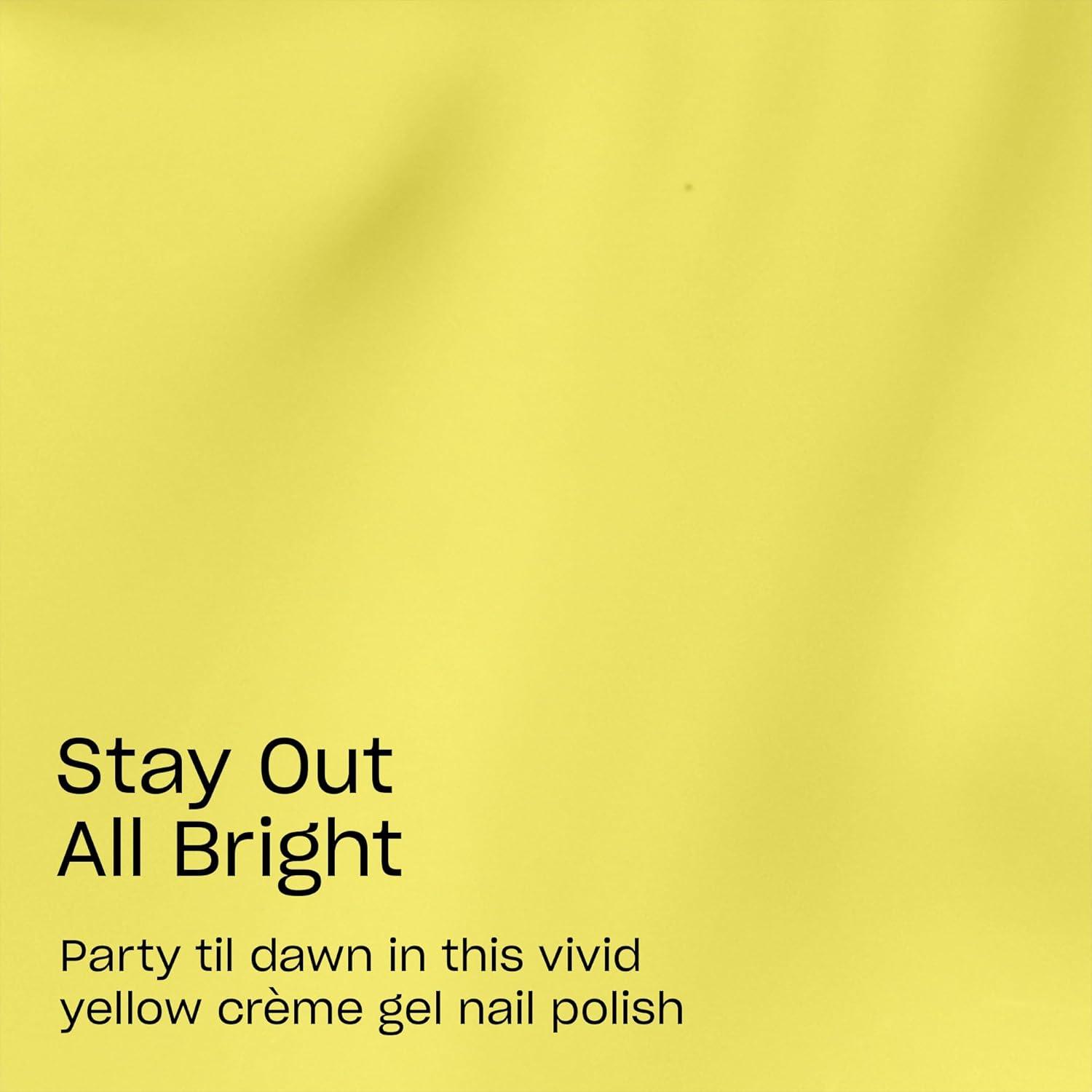 imageOPI GelColor Gel Nail Polish  Opaque Bright Crme UV Cure Gel Nail Polish  Vegan ampamp HEMA Free Long Lasting High ShineStay Out All Bright