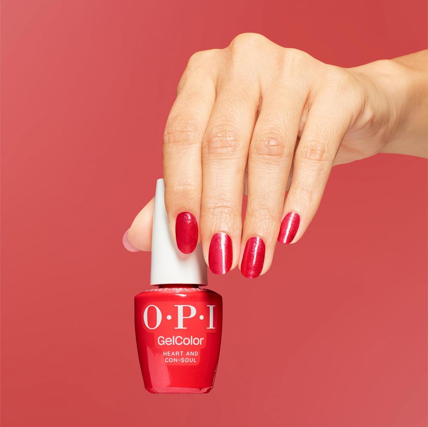 imageOPI GelColor Gel Nail Polish  Opaque Glitter ampamp Metallic UV Cure Gel Nail Polish  Vegan ampamp HEMA Free Long Lasting High ShineHeart and Consoul