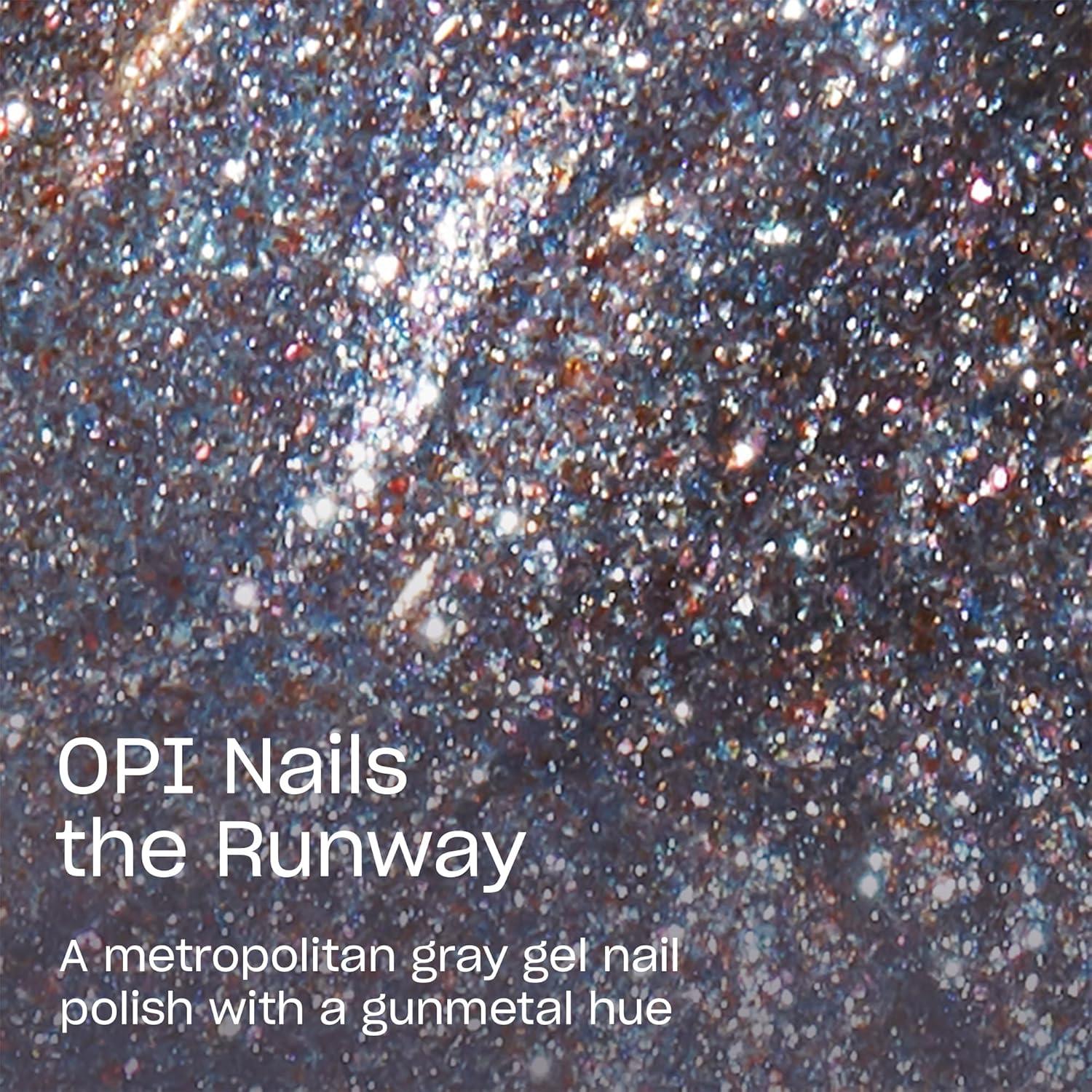 imageOPI GelColor Gel Nail Polish  Opaque Glitter ampamp Metallic UV Cure Gel Nail Polish  Vegan ampamp HEMA Free Long Lasting High ShineOPI Nails the Runway