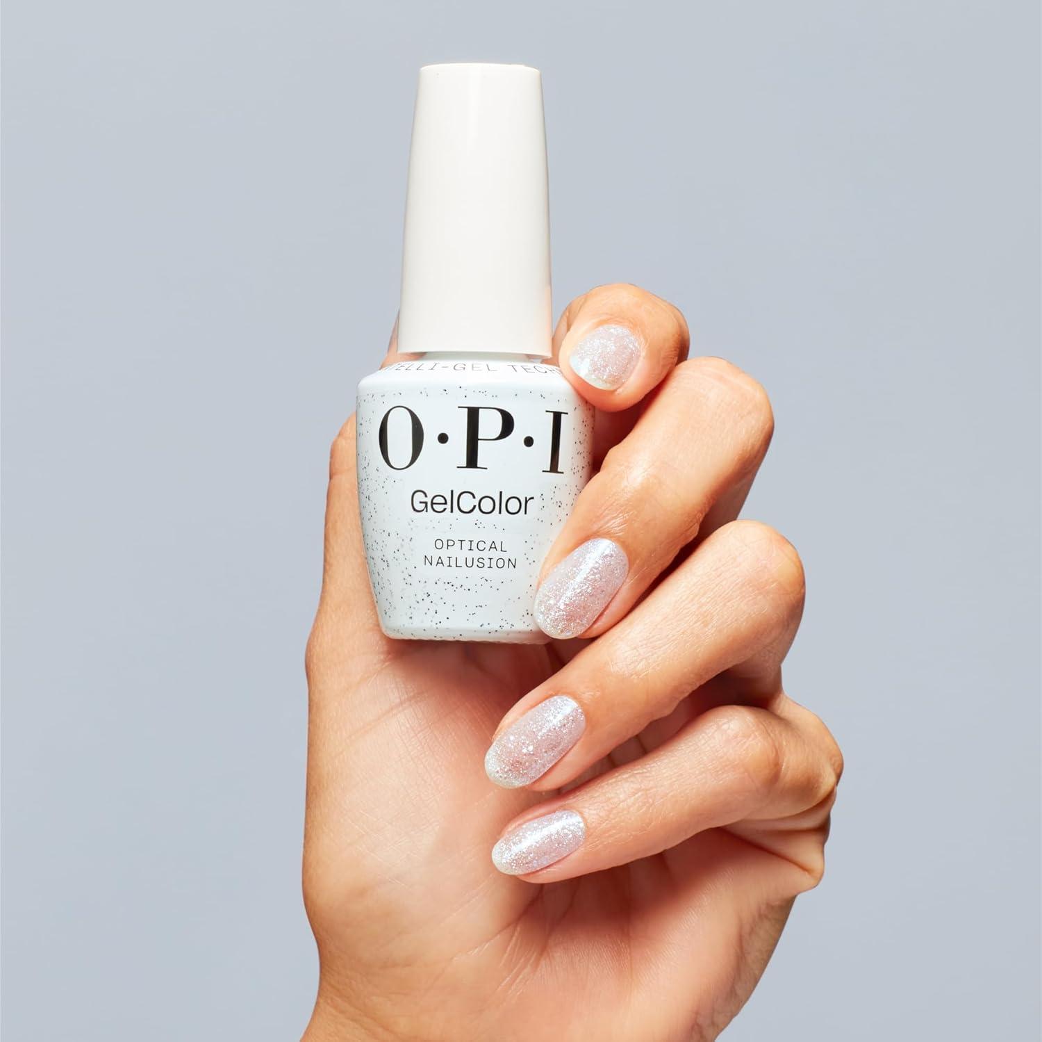 imageOPI GelColor Gel Nail Polish  Opaque Glitter ampamp Metallic UV Cure Gel Nail Polish  Vegan ampamp HEMA Free Long Lasting High ShineOptical Nailusion