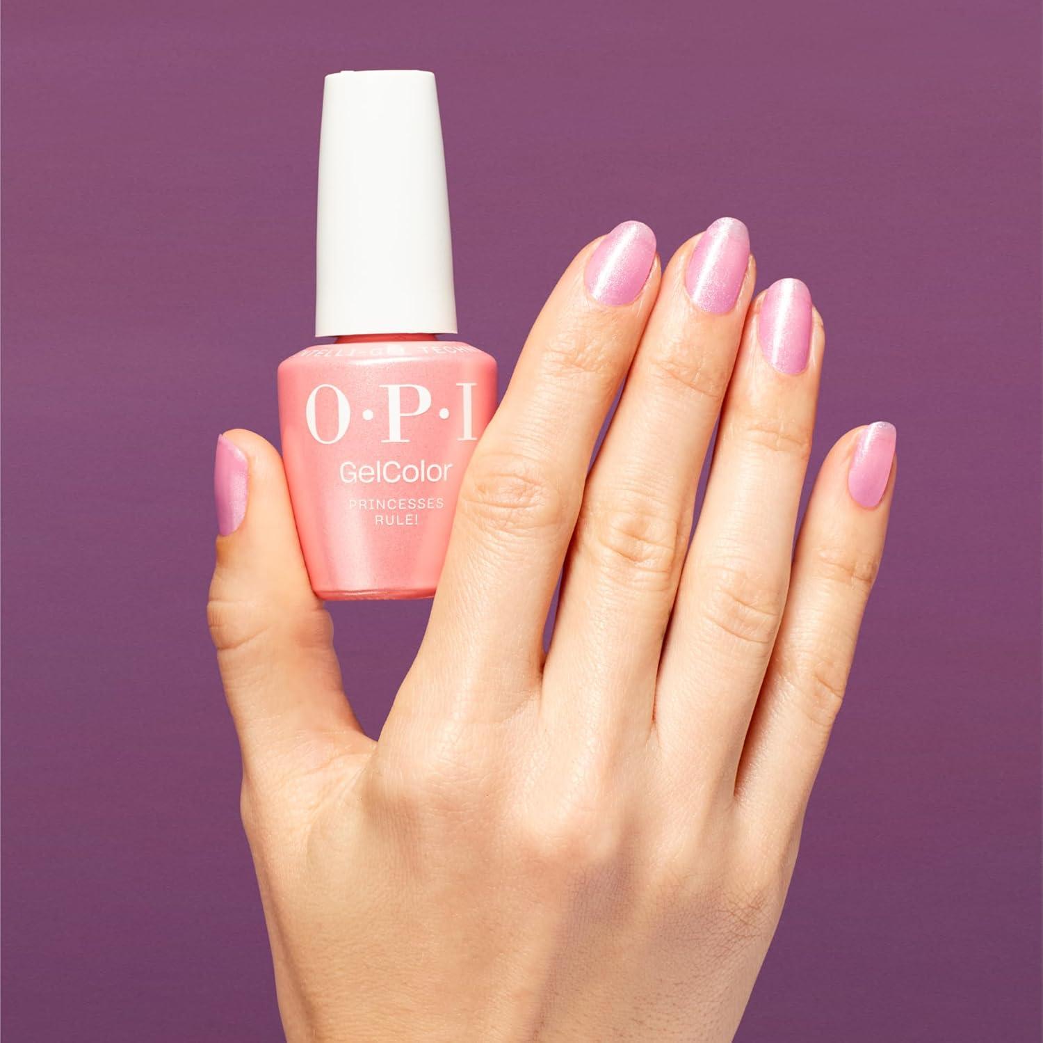imageOPI GelColor Gel Nail Polish  Opaque Glitter ampamp Metallic UV Cure Gel Nail Polish  Vegan ampamp HEMA Free Long Lasting High ShinePrincesses Rule