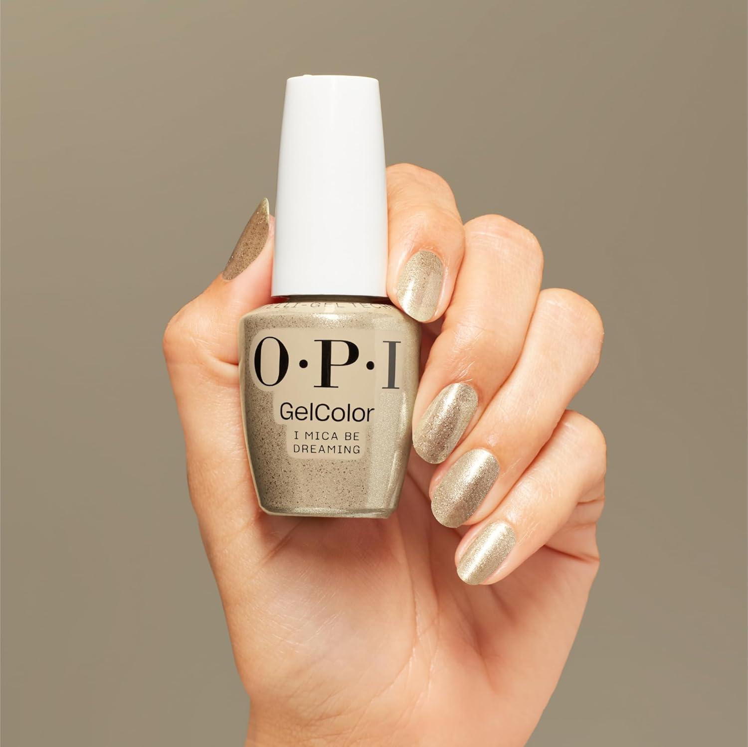 imageOPI GelColor Gel Nail Polish  Opaque Shimmer ampamp Metallic UV Cure Gel Nail Polish  Vegan ampamp HEMA Free Long Lasting High ShineI Mica Be Dreaming