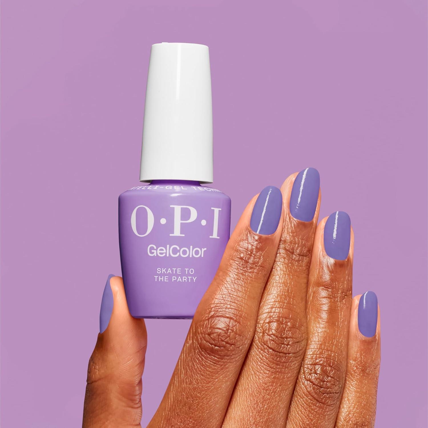 imageOPI GelColor Gel Nail Polish  Opaque Soft Blue Crme UV Cure Gel Nail Polish  Vegan ampamp HEMA Free Long Lasting High ShineSkate to the Party