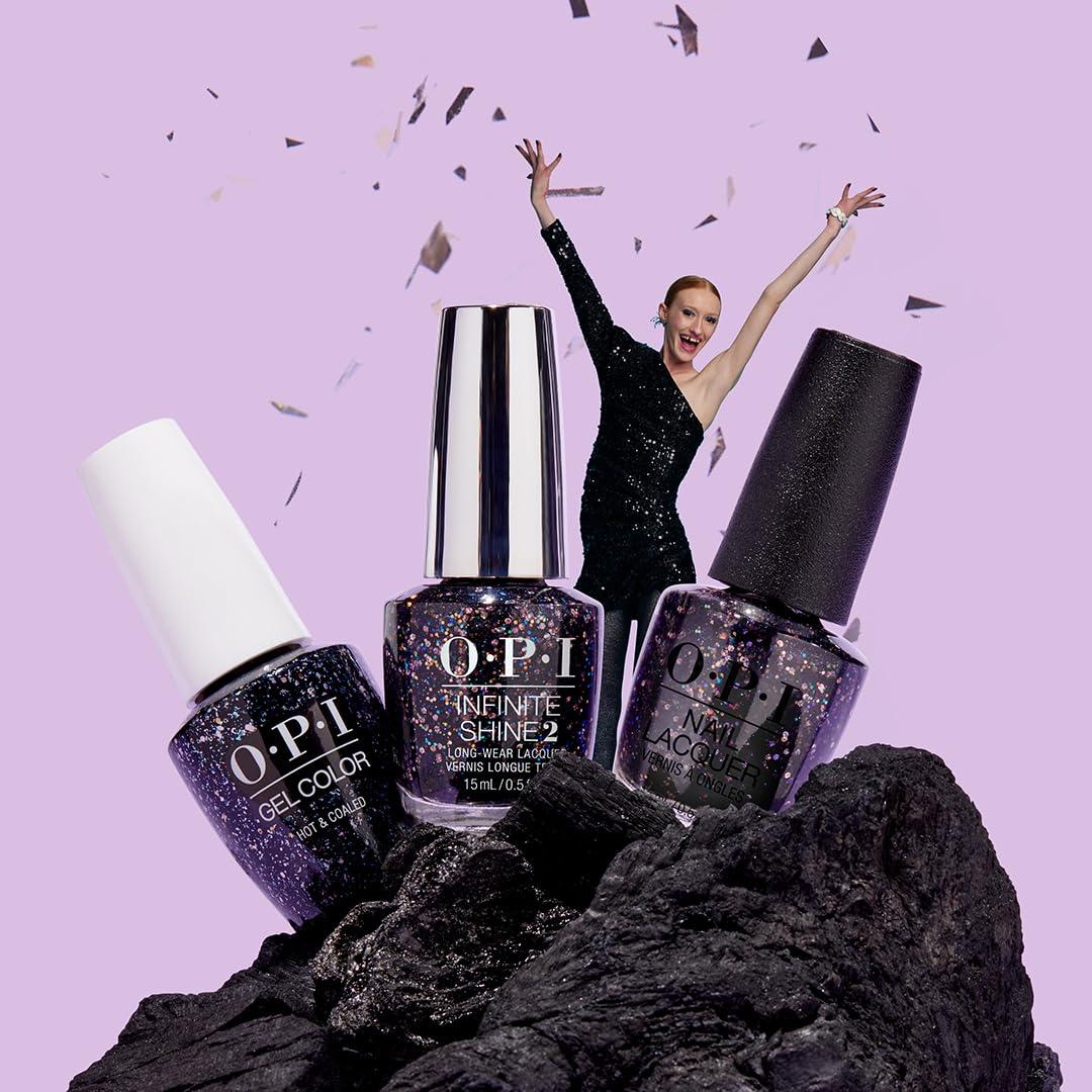 imageOPI Infinite Shine Creme Finish Nail Polish Up to 11 Days of Wear Chip Resistant ampamp Fast Drying 05 fl ozHot  Coaled