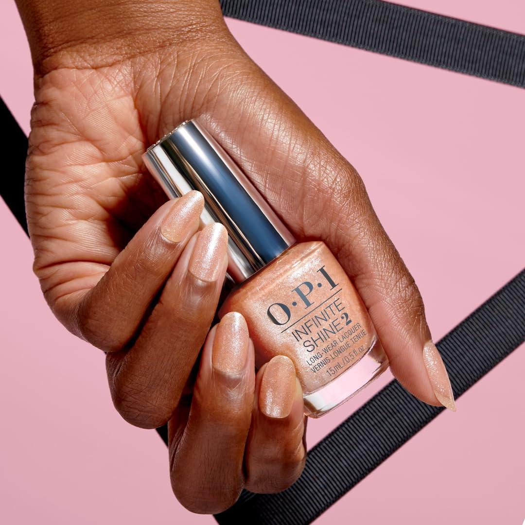 imageOPI Infinite Shine Creme Finish Nail Polish Up to 11 Days of Wear Chip Resistant ampamp Fast Drying 05 fl ozSalty Sweet Nothings