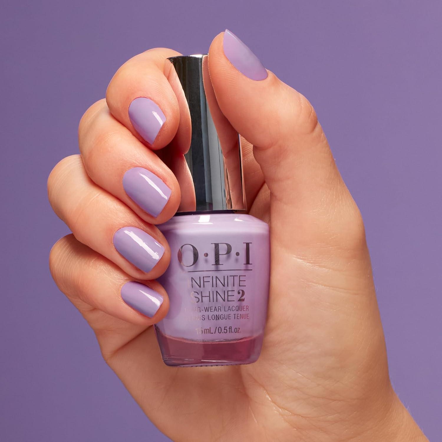 imageOPI Infinite Shine Creme Finish Nail Polish Up to 11 Days of Wear Chip Resistant ampamp Fast Drying 05 fl ozSickeningly Sweet