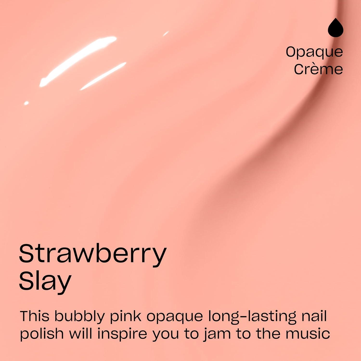 imageOPI Infinite Shine GelLike Lacquer  Opaque Crme Glitter and Sheer Jelly Long Lasting Wear Vegan Nail Polish Shades  Make Em Jelly Collection  Summer 2025Strawberry Slay  Opaque Soft Pink
