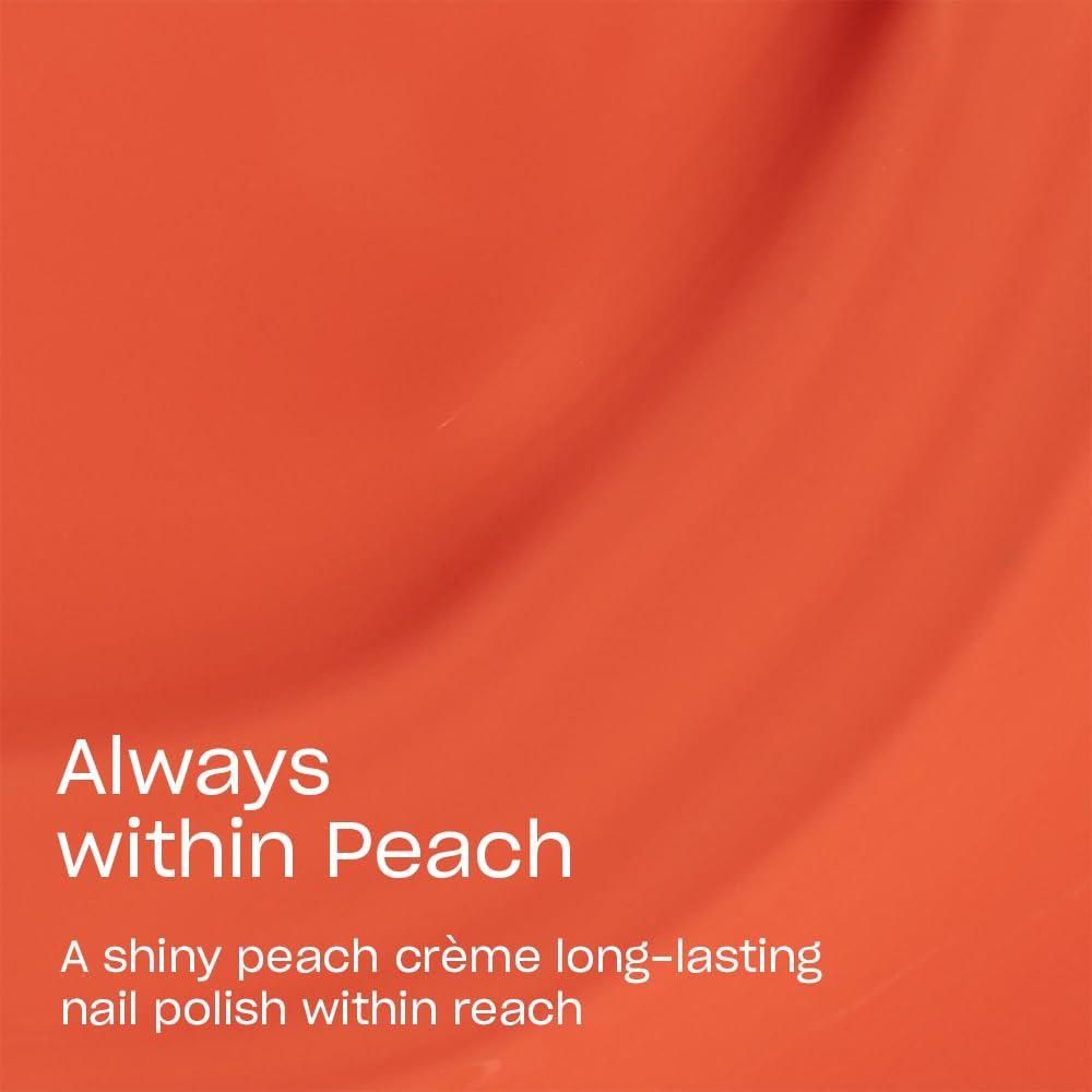 imageOPI Infinite Shine Long Wear Nail Polish  Opaque Bright Red Crme Gel Like Nail Polish  Vegan Long Lasting Streak FreeAlways within Peach