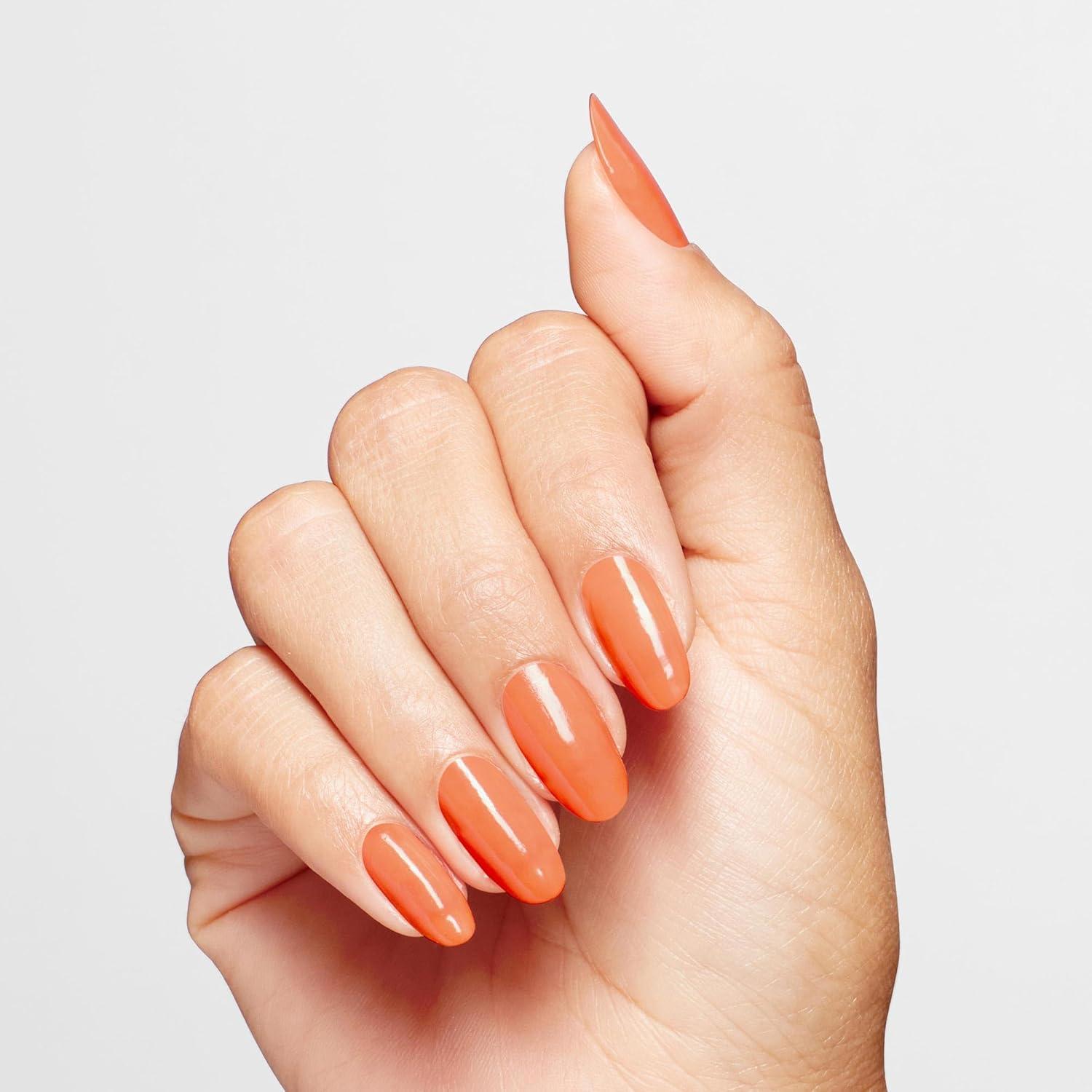 imageOPI Infinite Shine Long Wear Nail Polish  Opaque Bright Red Crme Gel Like Nail Polish  Vegan Long Lasting Streak FreeAlways within Peach