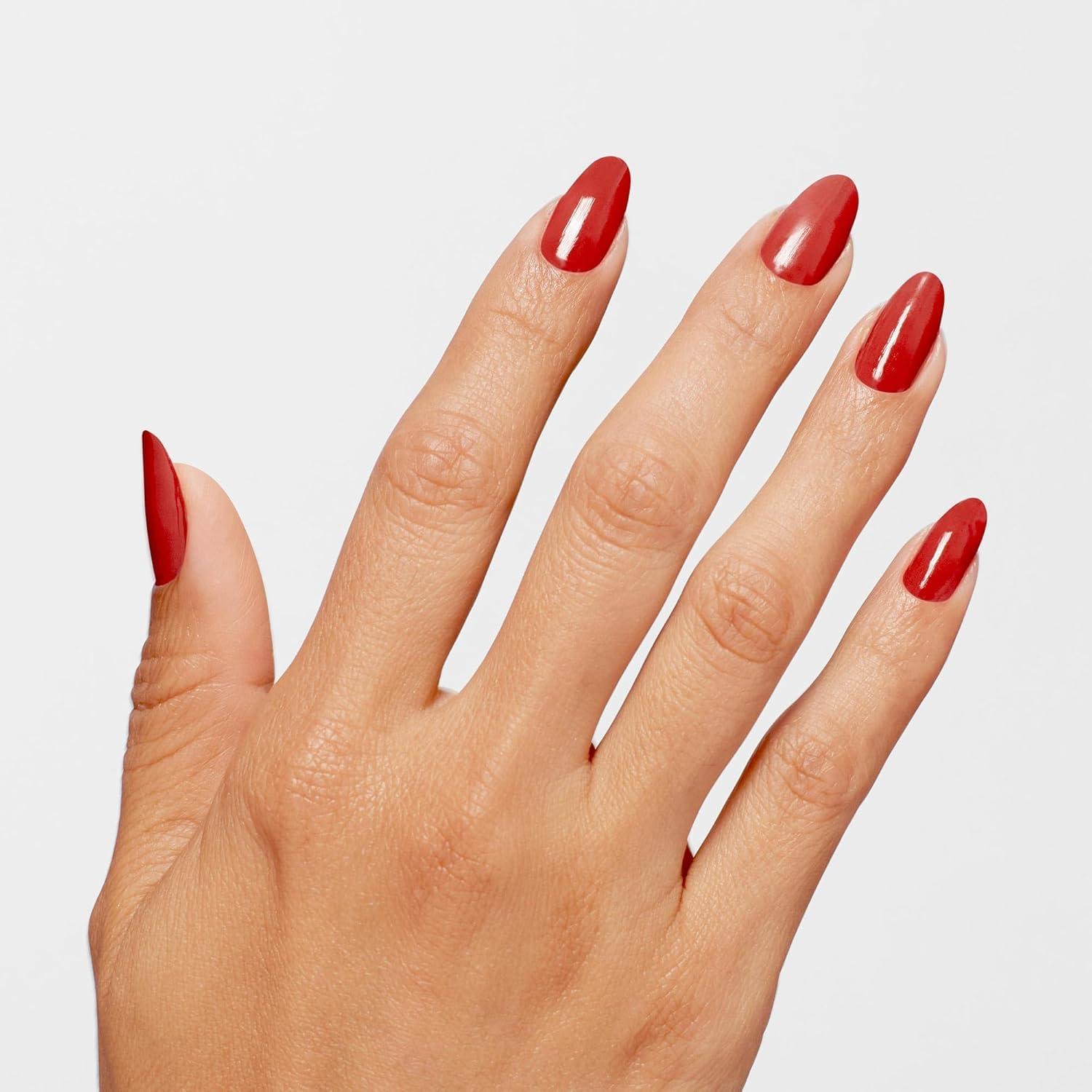 imageOPI Infinite Shine Long Wear Nail Polish  Opaque Bright Red Crme Gel Like Nail Polish  Vegan Long Lasting Streak FreeBig Apple Red