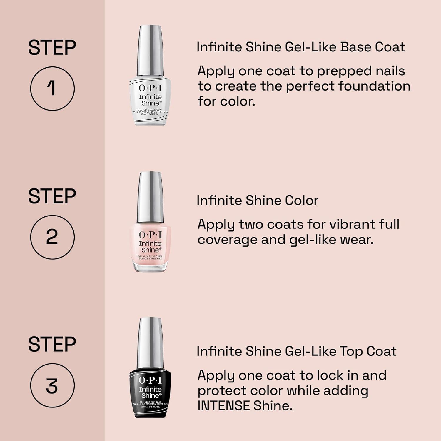 imageOPI Infinite Shine Long Wear Nail Polish  Opaque Bright Red Crme Gel Like Nail Polish  Vegan Long Lasting Streak FreeCajun Shrimp