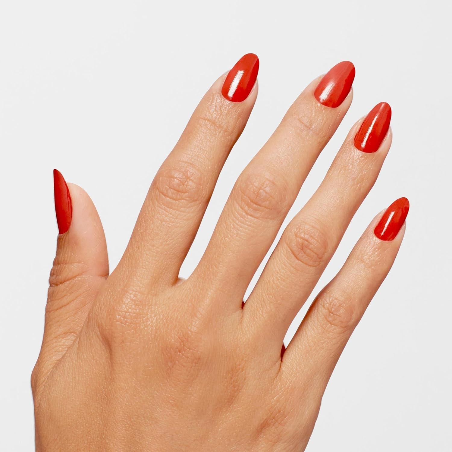 imageOPI Infinite Shine Long Wear Nail Polish  Opaque Bright Red Crme Gel Like Nail Polish  Vegan Long Lasting Streak FreeFull of Glambition
