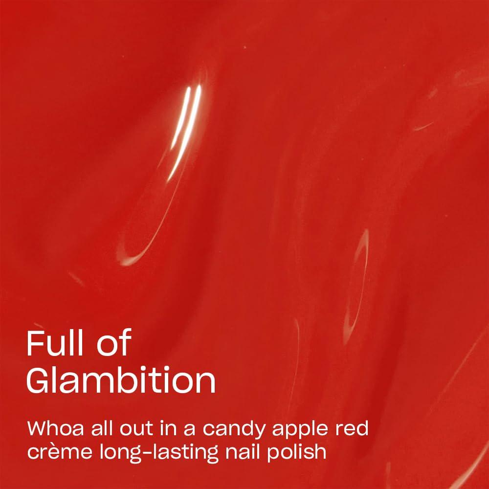 imageOPI Infinite Shine Long Wear Nail Polish  Opaque Bright Red Crme Gel Like Nail Polish  Vegan Long Lasting Streak FreeFull of Glambition