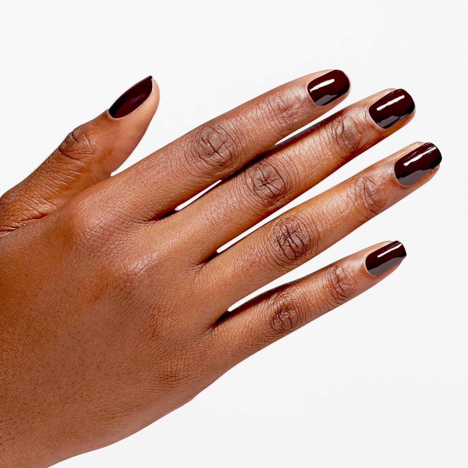 imageOPI Infinite Shine Long Wear Nail Polish  Opaque Dark Crme Gel Like Nail Polish  Vegan Long Lasting Streak FreeNot Afraid of the Dark