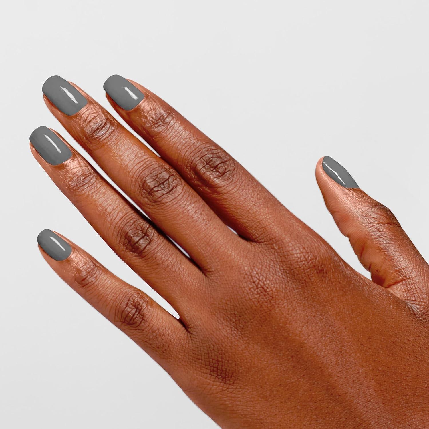 imageOPI Infinite Shine Long Wear Nail Polish  Opaque Dark Crme Gel Like Nail Polish  Vegan Long Lasting Streak FreeSteel Waters Run Deep