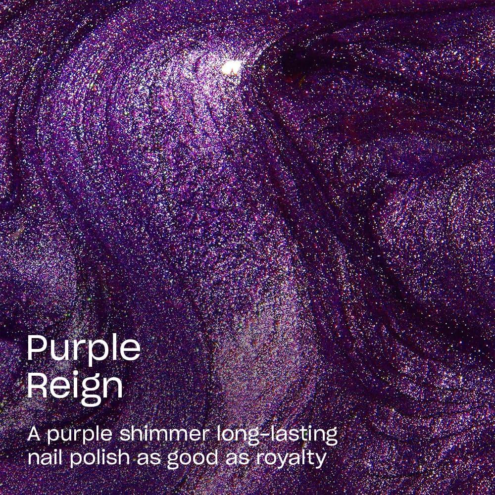 imageOPI Infinite Shine Long Wear Nail Polish  Opaque Metallic Shimmer Gel Like Nail Polish  Vegan Long Lasting Streak FreePurple Reign