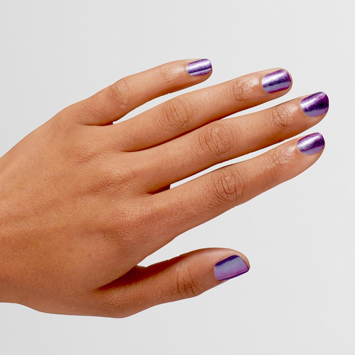 imageOPI Infinite Shine Long Wear Nail Polish  Opaque Metallic Shimmer Gel Like Nail Polish  Vegan Long Lasting Streak FreePurple Reign
