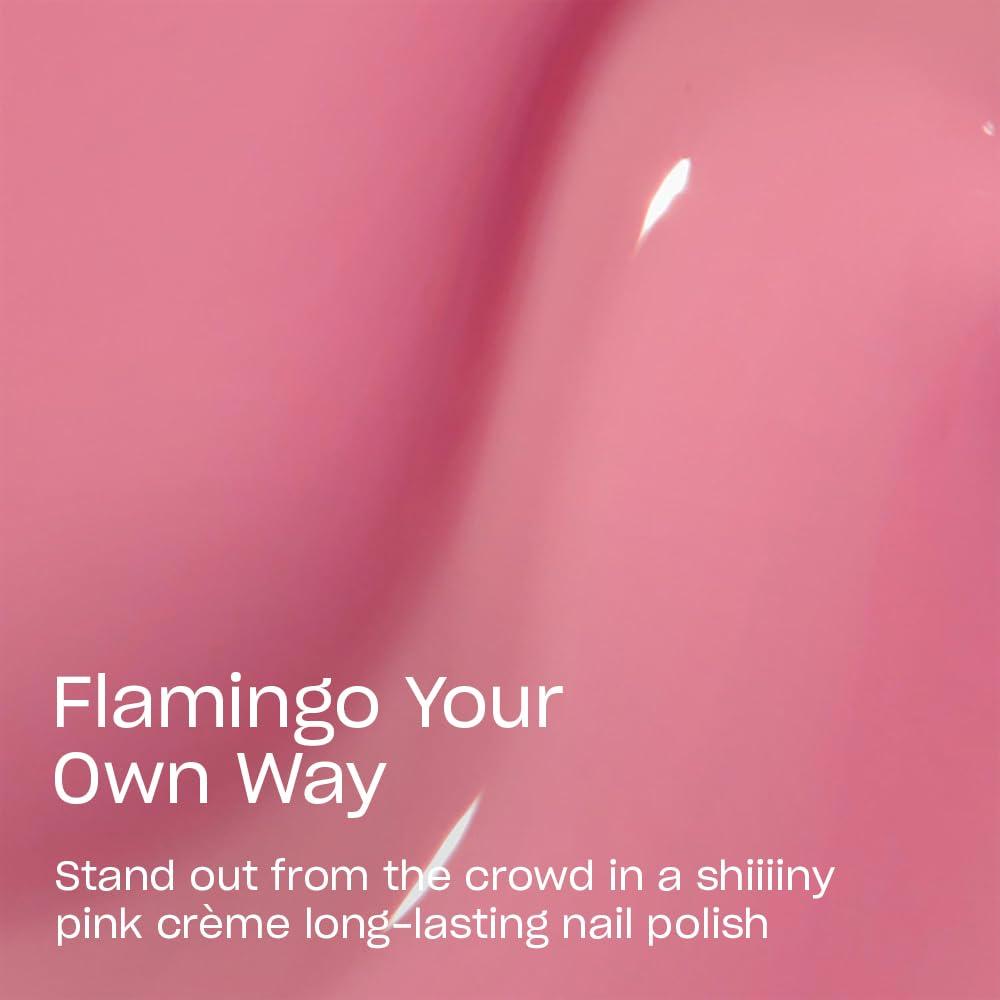 imageOPI Infinite Shine Long Wear Nail Polish  Sheer Pink Crme Gel Like Nail Polish  Vegan Long Lasting Streak FreeFlamingo Your Own Way