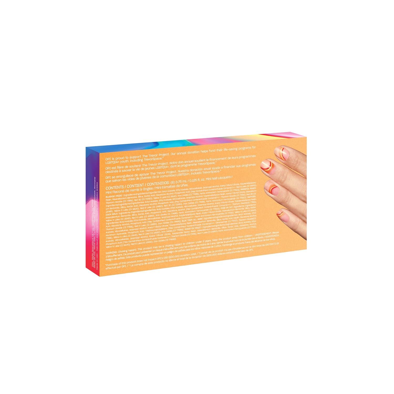 imageOPI Mini Nail Lacquer Gift Sets  Opaque Crme Sheer Jelly Nail Polish Shades  Fast Drying Streak Free and Chip Resistant  Make Em Jelly Collection  Summer 20256PC Mini Nail Lacquer  Gift Set