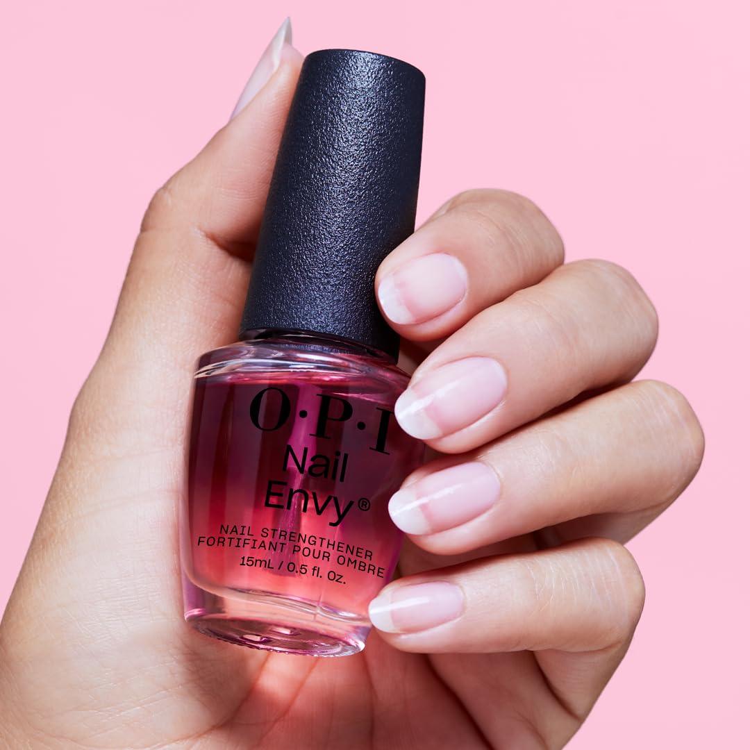 imageOPI Nail Envy Nail Strengthener  Clear ampamp Opaque Crme Nail Polish Treatment  Strengthen Weak ampamp Thin NailsPink to Envy