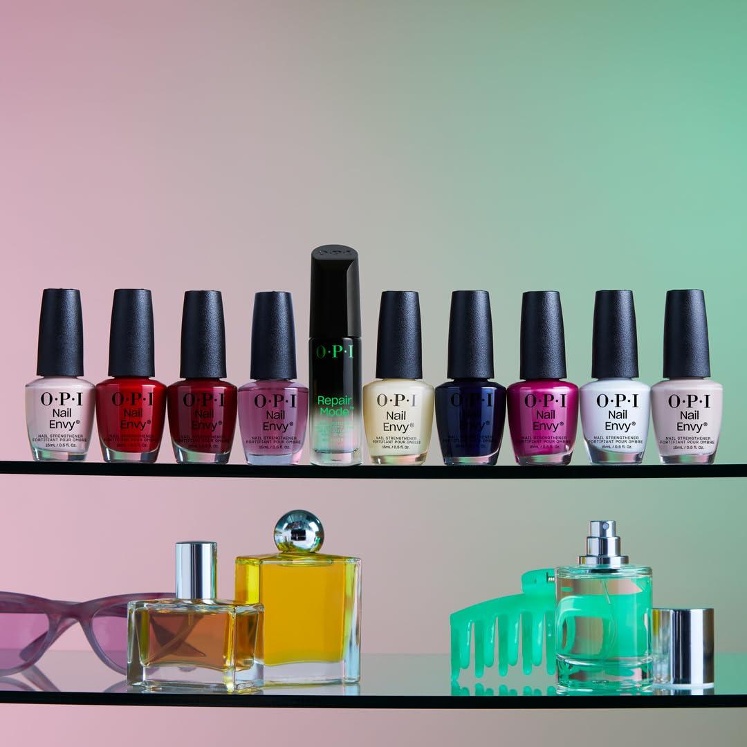 imageOPI Nail Envy Nail Strengthener  Clear ampamp Opaque Crme Nail Polish Treatment  Strengthen Weak ampamp Thin NailsPink to Envy