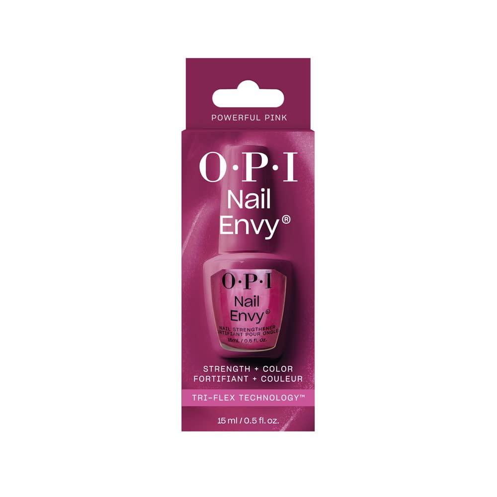 imageOPI Nail Envy Nail Strengthener  Clear ampamp Opaque Crme Nail Polish Treatment  Strengthen Weak ampamp Thin NailsPowerful Pink