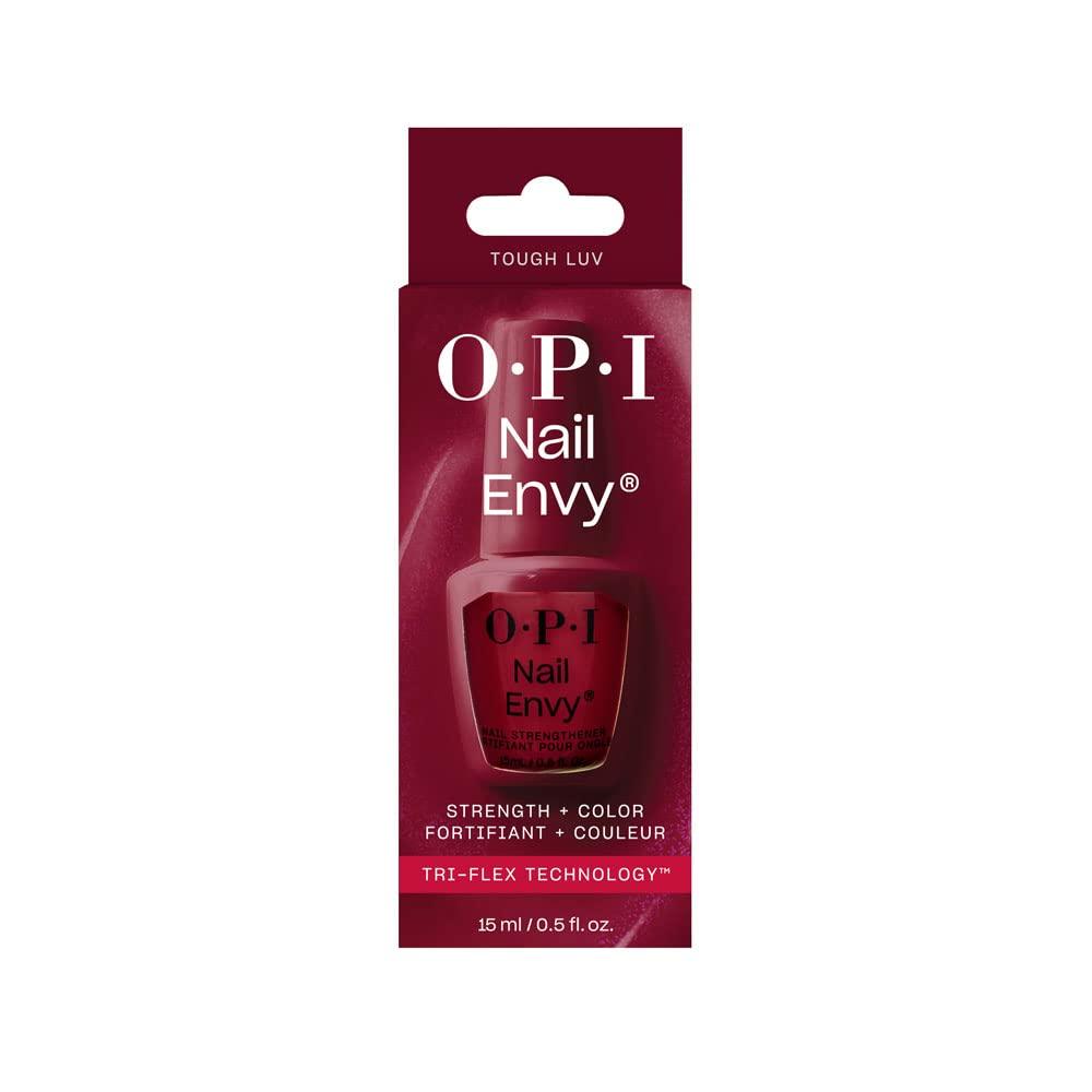 imageOPI Nail Envy Nail Strengthener  Clear ampamp Opaque Crme Nail Polish Treatment  Strengthen Weak ampamp Thin NailsTough Luv