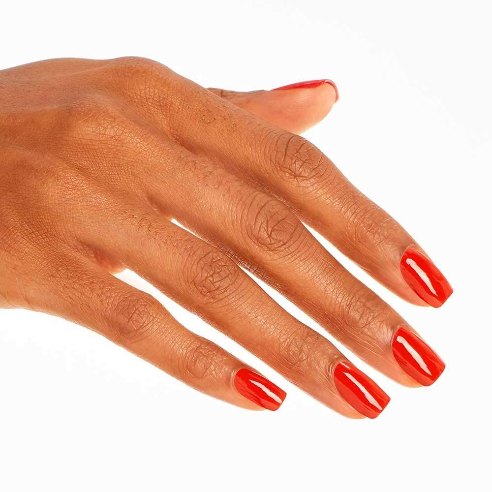 imageOPI Nail Lacquer Nail Polish  Opaque Bright Orange Crme Chip Resistant Nail Polish  Vegan Fast Drying Streak FreeA Redvival City