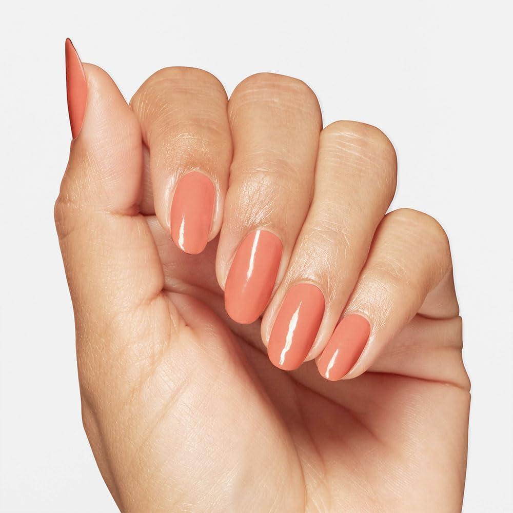 imageOPI Nail Lacquer Nail Polish  Opaque Bright Orange Crme Chip Resistant Nail Polish  Vegan Fast Drying Streak FreeApricot AF