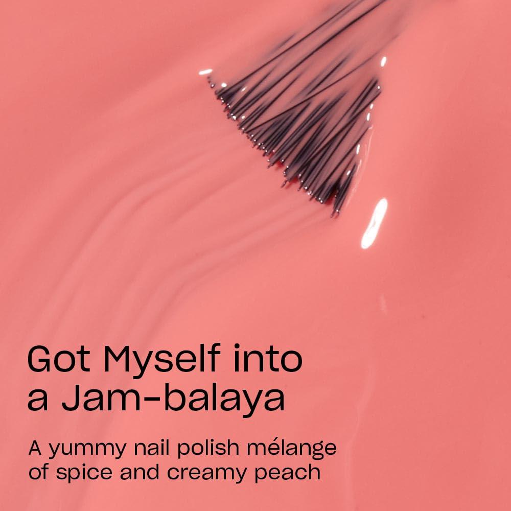 imageOPI Nail Lacquer Nail Polish  Opaque Bright Orange Crme Chip Resistant Nail Polish  Vegan Fast Drying Streak FreeGot Myself into a Jambalaya