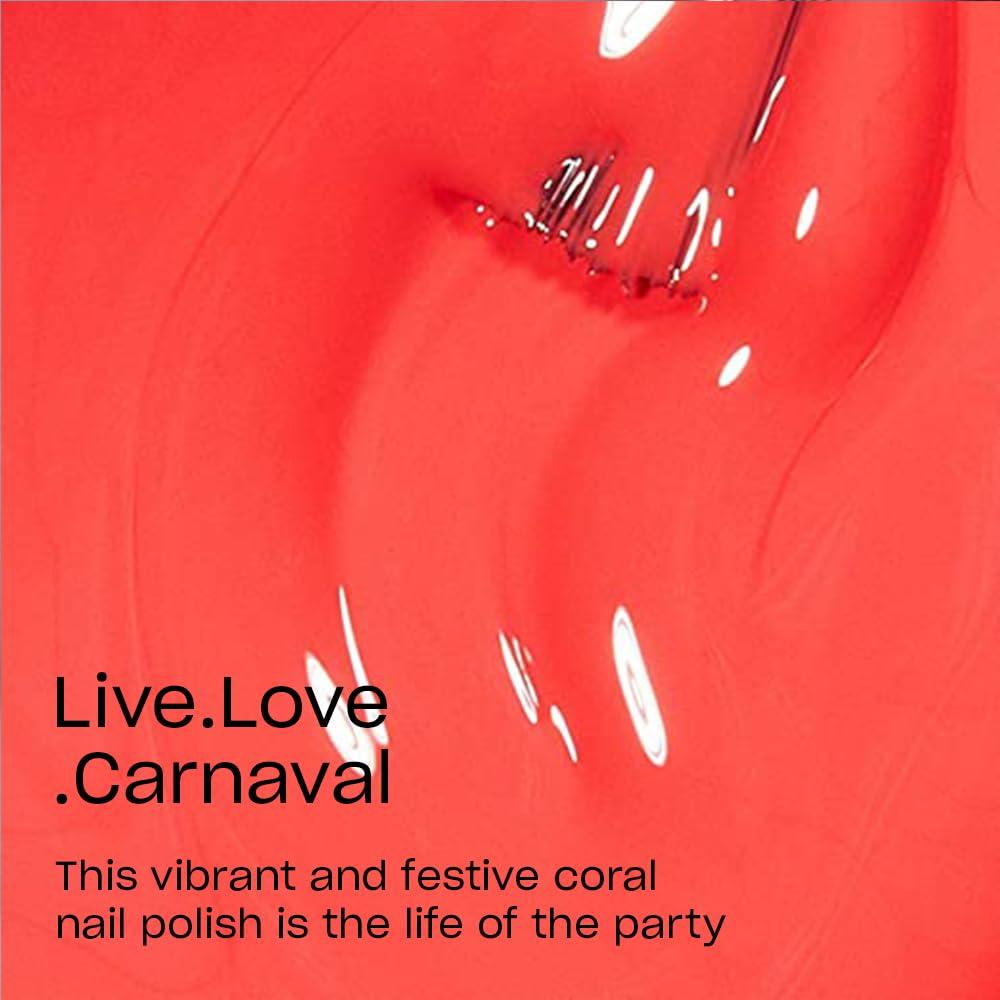 imageOPI Nail Lacquer Nail Polish  Opaque Bright Orange Crme Chip Resistant Nail Polish  Vegan Fast Drying Streak FreeLiveLoveCarnaval