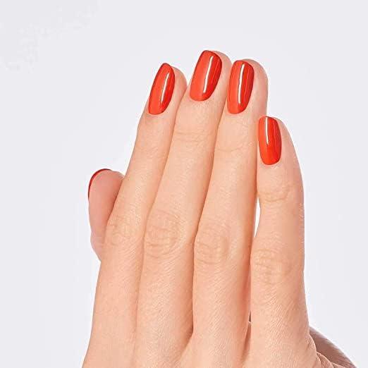 imageOPI Nail Lacquer Nail Polish  Opaque Bright Orange Crme Chip Resistant Nail Polish  Vegan Fast Drying Streak FreeSuzi Needs A LochSmith
