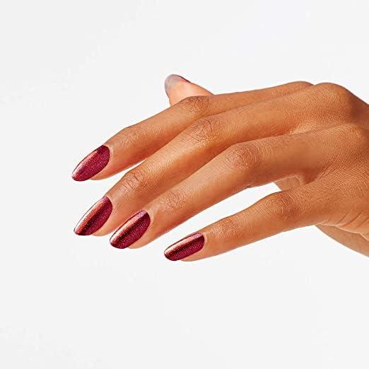 imageOPI Nail Lacquer Nail Polish  Opaque Bright Red Shimmer Chip Resistant Nail Polish  Vegan Fast Drying Streak FreeIm Really an Actress