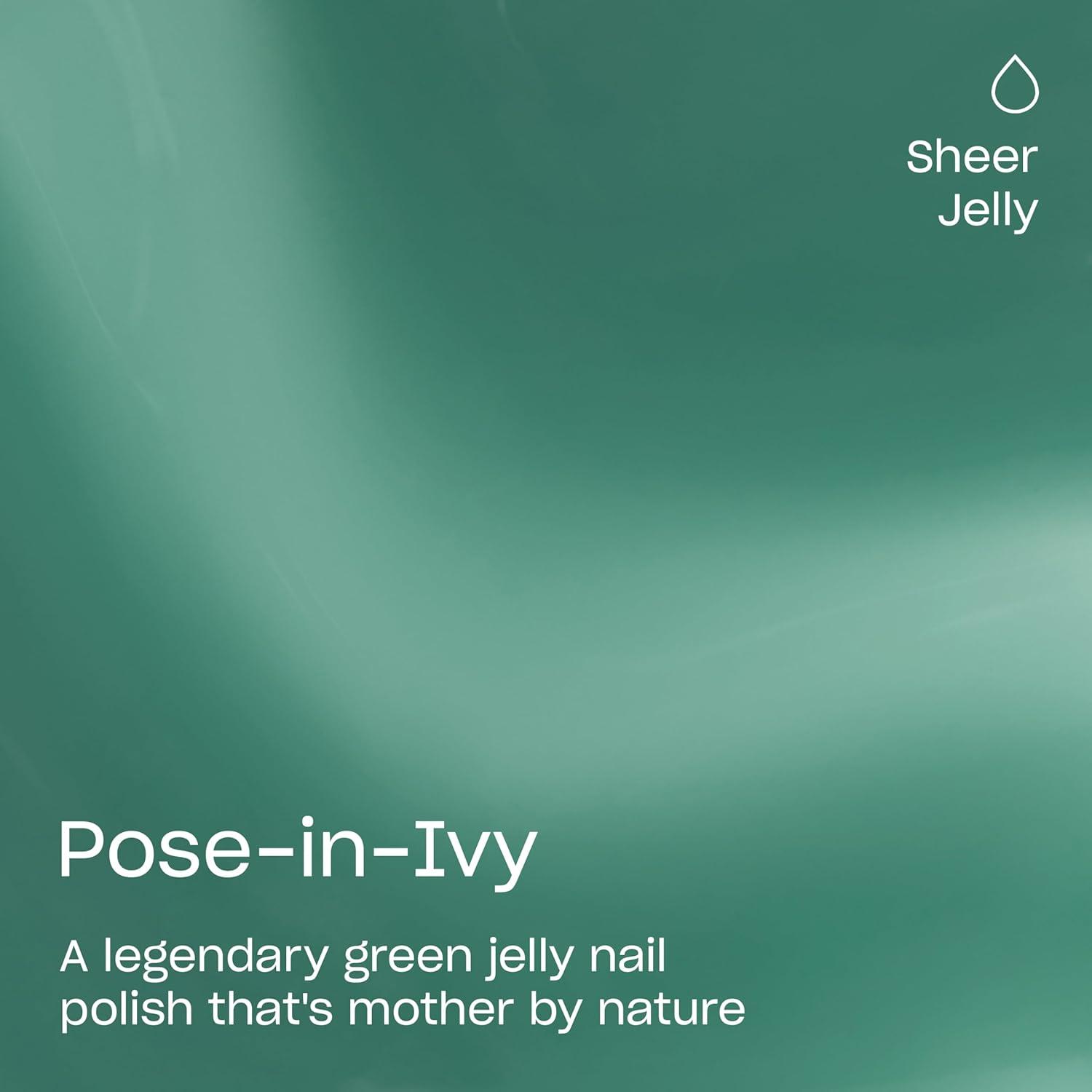 imageOPI Nail Lacquer Nail Polish  Opaque Crme Sheer Jelly Nail Polish Shades  Fast Drying Streak Free and Chip Resistant Wear  Make Em Jelly Collection  Summer 2025PoseinIvy  Semisheer Dark Forest Green
