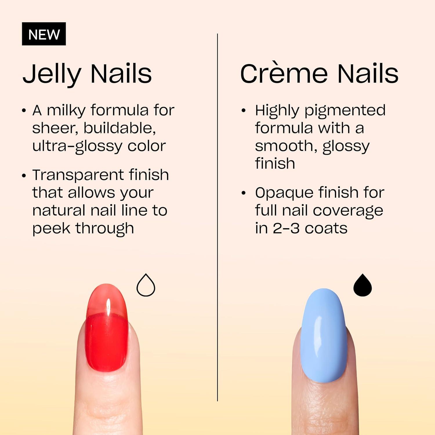 imageOPI Nail Lacquer Nail Polish  Opaque Crme Sheer Jelly Nail Polish Shades  Fast Drying Streak Free and Chip Resistant Wear  Make Em Jelly Collection  Summer 2025Cotton Candied Clawz  Semisheer Bright Pink