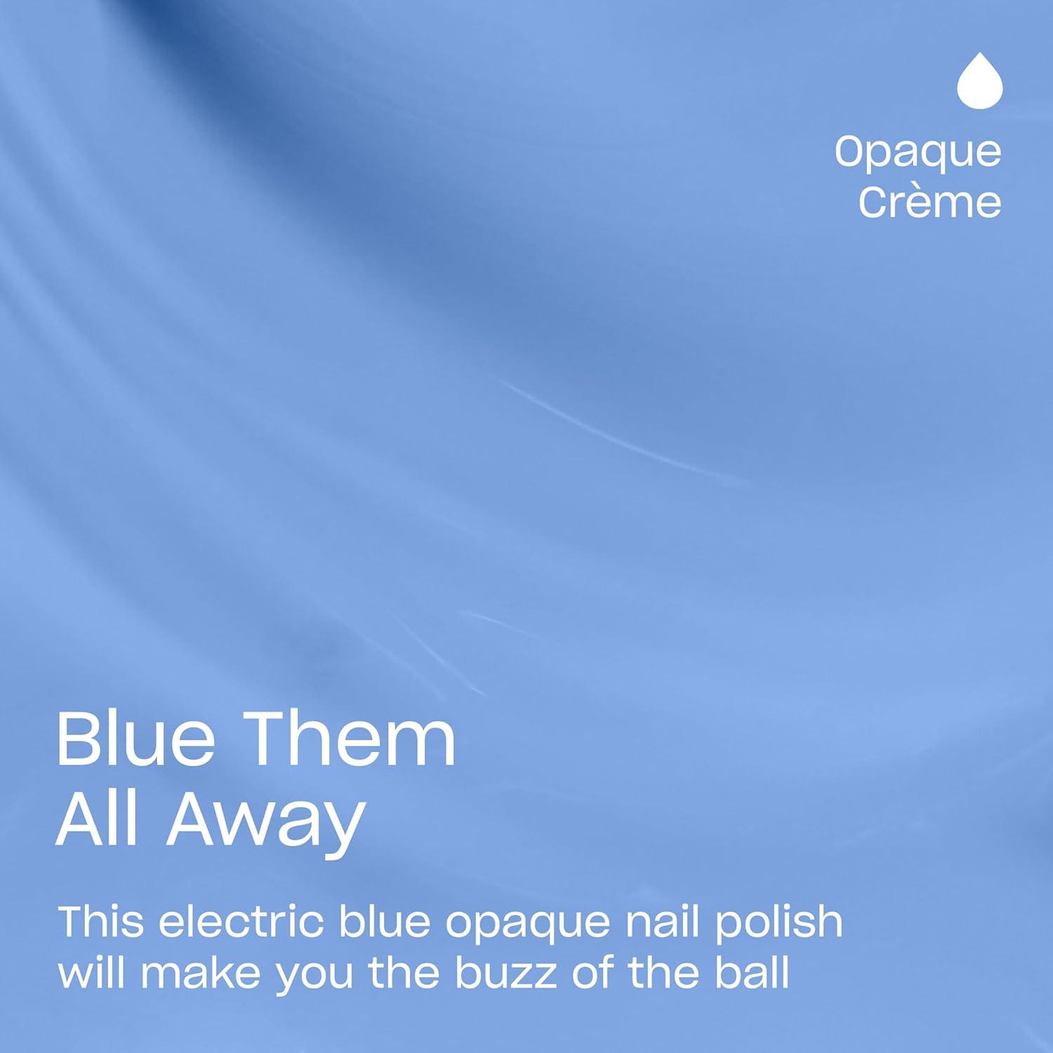 imageOPI Nail Lacquer Nail Polish  Opaque Crme Sheer Jelly Nail Polish Shades  Fast Drying Streak Free and Chip Resistant Wear  Make Em Jelly Collection  Summer 2025Blue Them All Away  Opaque Bright Blue