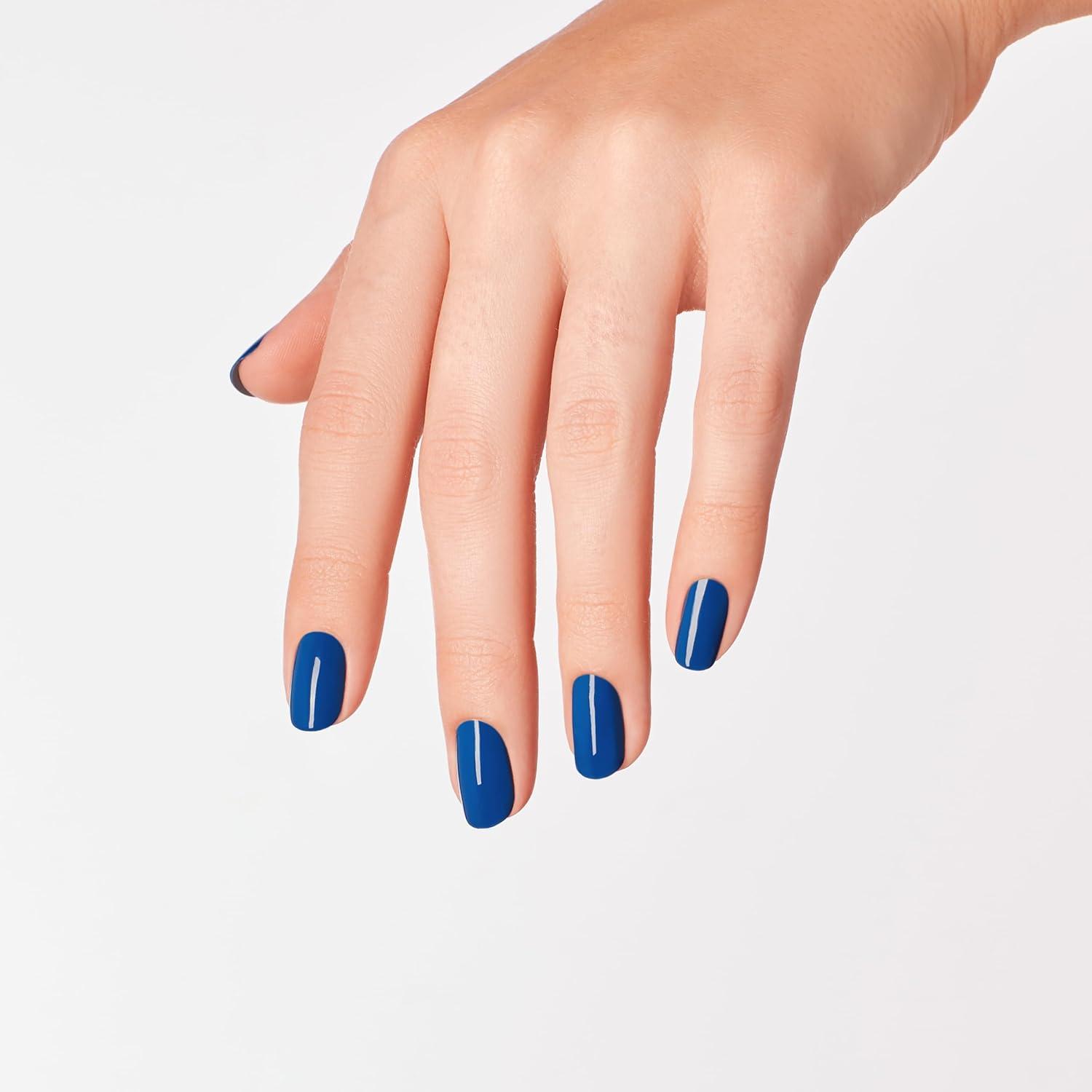 imageOPI Nail Lacquer Nail Polish  Opaque Dark Blue Green Crme Chip Resistant Nail Polish  Vegan Fast Drying Streak FreeMi Casa Es Blue Casa