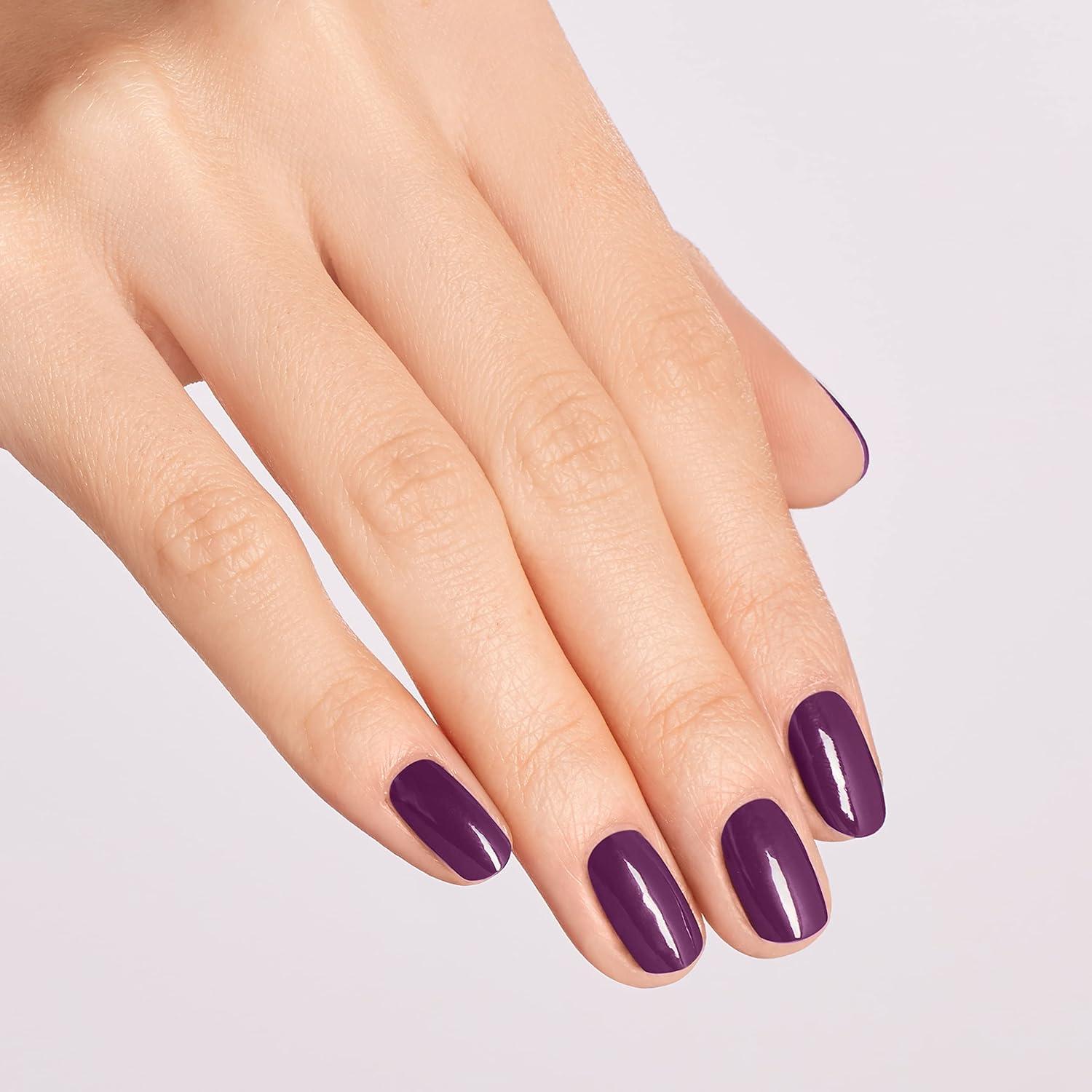 imageOPI Nail Lacquer Nail Polish  Opaque Dark Blue Green Crme Chip Resistant Nail Polish  Vegan Fast Drying Streak FreeN00Berry