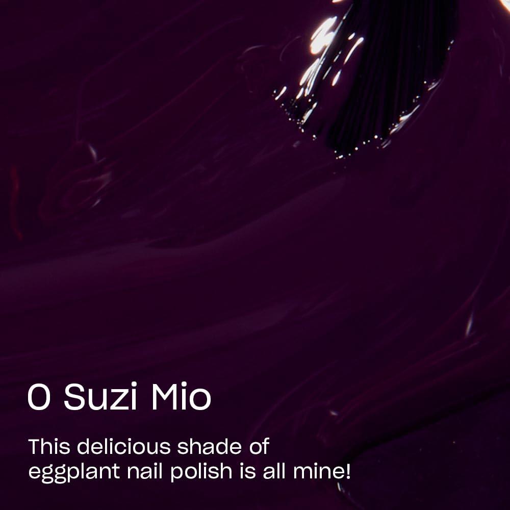 imageOPI Nail Lacquer Nail Polish  Opaque Dark Blue Green Crme Chip Resistant Nail Polish  Vegan Fast Drying Streak FreeO Suzi Mio